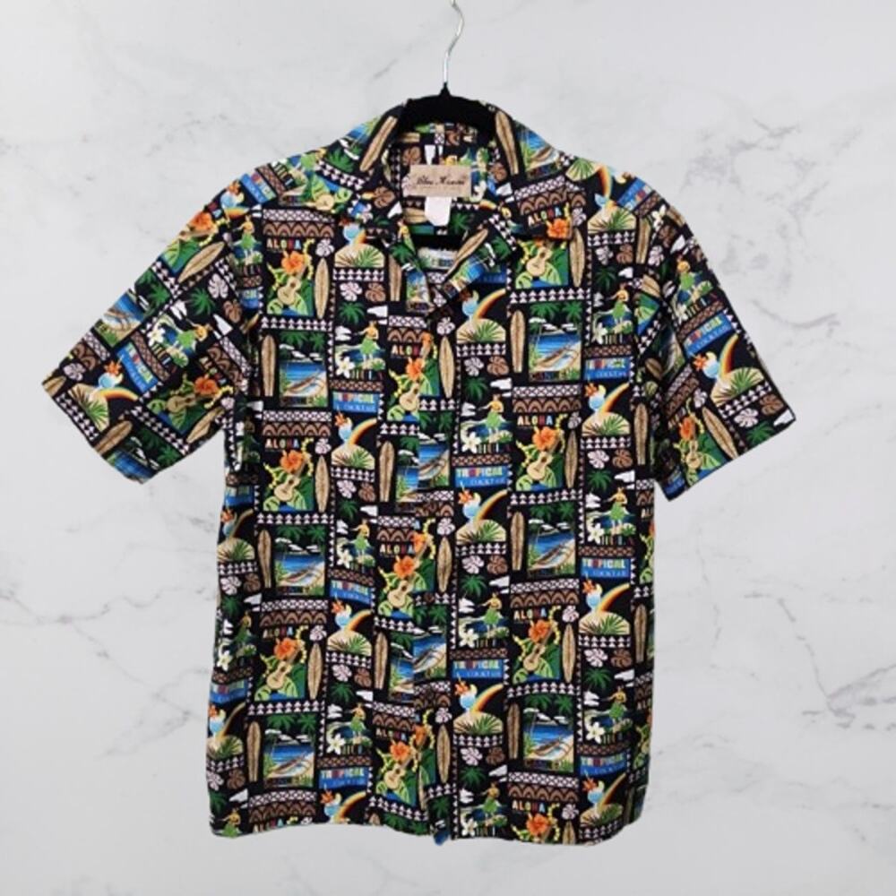 Blue Hawaii Men's Small Button Down